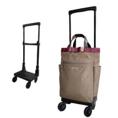 超美品》スワニー ルバンドトート キャリーバッグ リボン 4輪