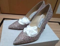 JIMMY CHOO グリッターパンプス ジミーチュウ ROMY 38のサムネイル