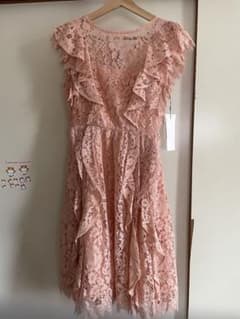 J*N様 snidel フリル付きレースドレス ピンク新品タグ付きのサムネイル