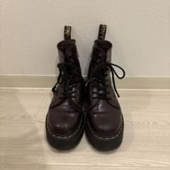 Dr. Martens バーガンディレザー厚底ブーツのサムネイル