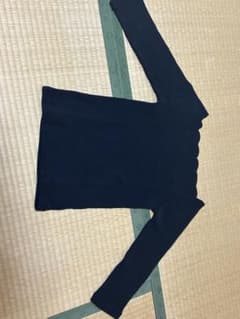 Swingle ブラックスカラップネック 七分袖ニットのサムネイル