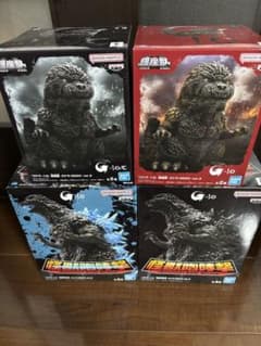 고질라 G-1.0 괴수 포효격 2체&진좌수 2체 세트