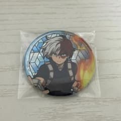 ヒロアカ 轟焦凍 ステンドグラス風 トレーディングホログラム缶バッジ