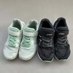 【2足セット】asics レーザービーム　スニーカー 20cm 21cmのサムネイル