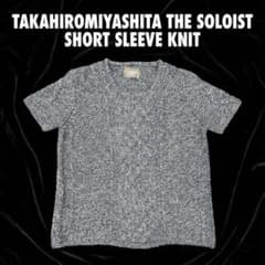 88タカヒロミヤシタソロイスト 半袖 ニット Tシャツ ネイビー - メルカリ