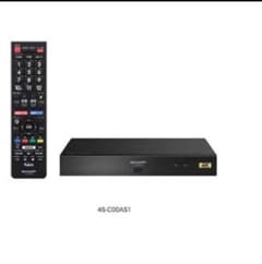 SHARP 新品未使用リモコン付きデジタルテレビチューナー[4Kチューナー