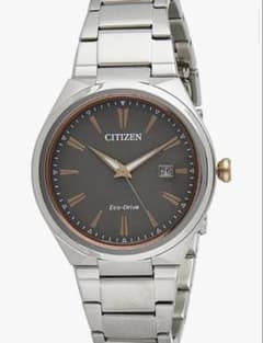 CITIZEN ATTESA　グレー　エコ・ドライブ電波時計のサムネイル