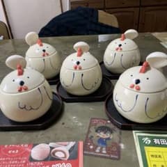 ニワトリ仕様の茶碗蒸し5客セットのサムネイル
