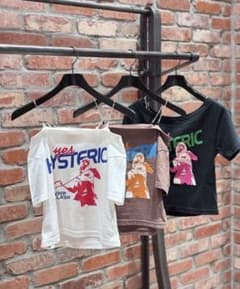 値下げ中❣️hysteric glamour ショート丈Tシャツホワイト - メルカリ