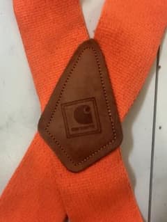 ビンテージ　30年前　Carhartt サスペンダー オレンジ ビンテージ 30年前 Carhartt サスペンダー オレンジ - メルカリ