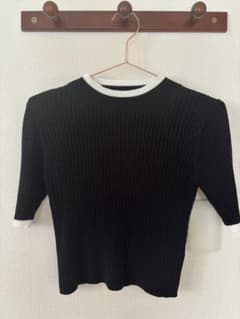 Rady 背中空きニット ブラック