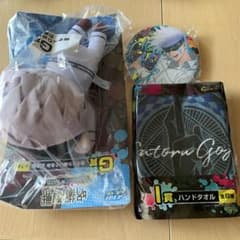 呪術廻戦 SEGAラッキーくじ 五条悟 ぬいぐるみ＋缶バッジのサムネイル