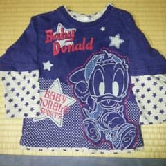 ドナルドと、ミッキーの　長袖Tシャツ　２点のサムネイル