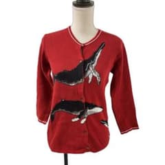 powder 下迫秀樹 カーディガン ニット セーター クジラ 鯨 魚 - メルカリ