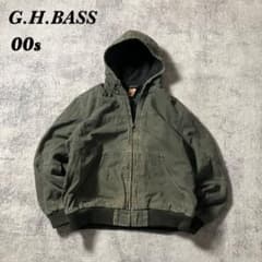 00sG.H.BASSアクティブジャケット短丈ダック地裏ボアカーキグリーンXL