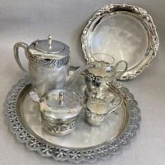 【H】お買い得✨HANDFINlSHED 銀食器 ティータイムセット H】お買い得✨HANDFINlSHED 銀食器 ティータイムセット - メルカリ