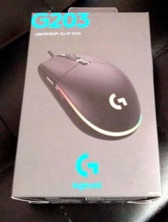 G203 LIGHTSYNC Gaming Mouse G203-BK ブラックのサムネイル