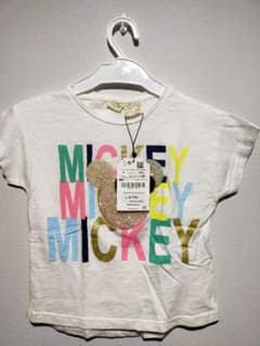 新品 ZARA ミッキー Tシャツ 半袖 104 ザラ ②のサムネイル