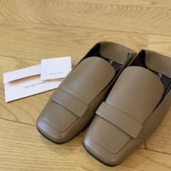 美品 セルジオロッシ 36.5 SR1 スリッパ フラットシューズ ブラウンのサムネイル