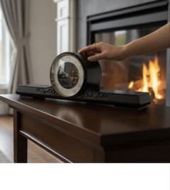 クラシックデザイン 置時計 木製 振り子時計 ゼンマイ式 - メルカリ