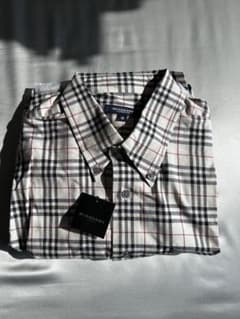 【バーバリー】チェック柄 長袖シャツ M 新品タグ付き