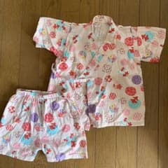 甚平 浴衣　金魚柄 95cm 綿100% 子供用のサムネイル