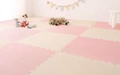 カラフルジョイントマット　ピンク✖️ベージュのサムネイル