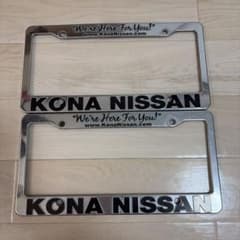 KONA NISSAN USナンバーフレーム 2枚セットのサムネイル