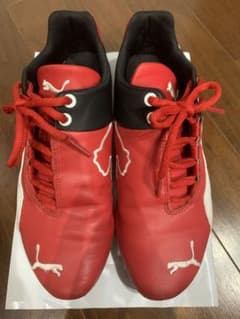 Puma レザー スニーカー レッド/ブラックのサムネイル
