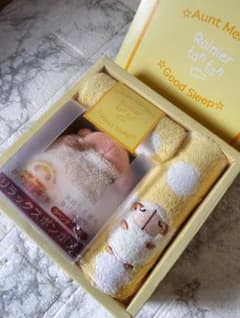Aunt Merry おやすみ羊 リラックスポンポン タオルセット！！のサムネイル