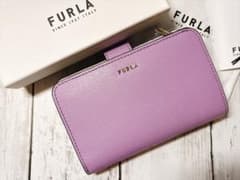 新品 FURLA☆限定カラー☆バビロンＭ 折り財布 ラベンダー&ベージュ 新品 FURLA☆限定カラー☆バビロンM 折り財布 ラベンダー&ベージュ