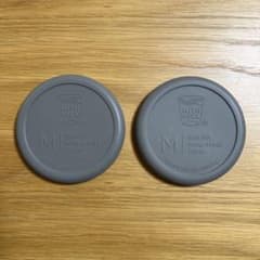 WECKウェックシリコン蓋カバー＊2個セット(グレー)Ｍ ＊2.3回程使用のサムネイル
