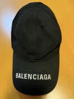 バレンシアガ balenciaga キャップ 帽子 ブラック L58 - メルカリ