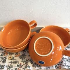 週末値下げ中！studio m オレンジ スープカップ 4個セットのサムネイル