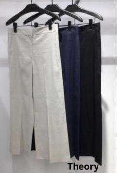Theory麻ホワイト ワイドパンツ 未使用タグ付き⭐︎size4 - メルカリ