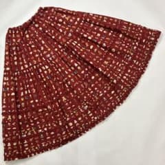 【新品未使用】ピンクハウス 赤 シグネチャー柄 豪華スカート/2023年 新品未使用】ピンクハウス 赤 シグネチャー柄 豪華スカート/2023年