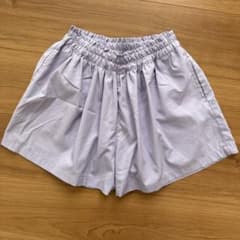 ①キュロット　薄いラベンダー　130cm ショートパンツのサムネイル