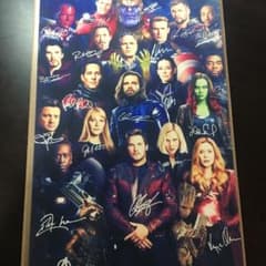 アベンジャーズインフィニティウォー キャストサイン入りポスターのサムネイル
