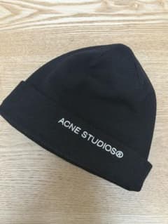 Acne Studios ニット帽 ビーニー ブラック - メルカリ