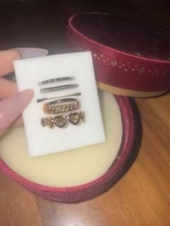 ハートモチーフ リング 4点セットのサムネイル