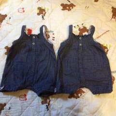 ひまわり様専用‼️サロペットロンパース♡双子セットのサムネイル