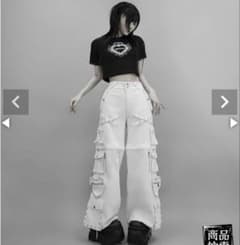 DimMoire【ディムモアール】スタッズカーゴパンツ/White - メルカリ