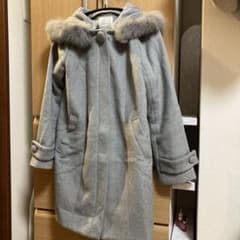 ロングコート　コート　レディース グレー　ビーラディエンス　ファーのサムネイル