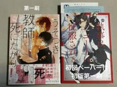 ボーイズラブ漫画 2冊セット うそつき教師と死にたがり、執事はニートに征服されるのサムネイル