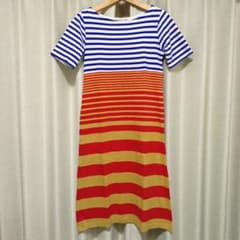 8/30迄 MARNI UNIQLO ボーダーカットソーワンピース 半袖のサムネイル
