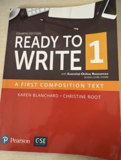 READY TO WRITE 1 Fourth Edition 英語教材のサムネイル