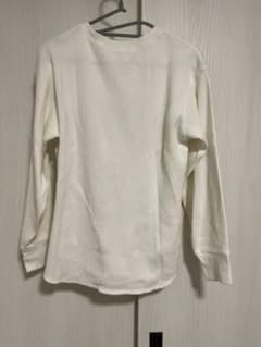 ワッフル クルーネック ロングスリーブTシャツ ホワイトのサムネイル