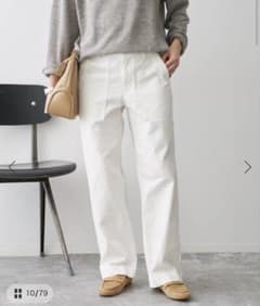 新品☆ spic＆span ベイカーパンツ ☆ホワイト34 ARMYベイカーパンツ【自宅で試着、返品送料無料】(S ホワイト