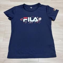 FILA フィラ 半袖テニスTシャツ ネイビーのサムネイル