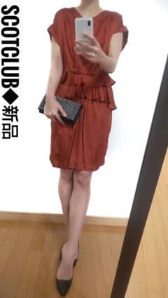 【新品タグ付き】スコットクラブ◆定価2万2000円◆日本製／ドレスワンピのサムネイル